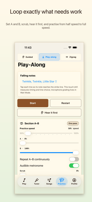 Kalimba Studio: Tuner & Tabs Screenshot 5 of 6