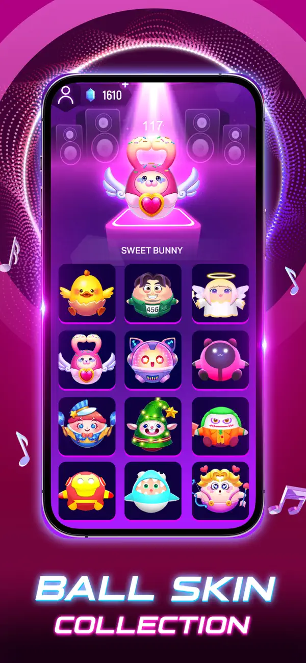 Tiles Hop - EDM Rush Hack screenshot 2 - iOS game interface