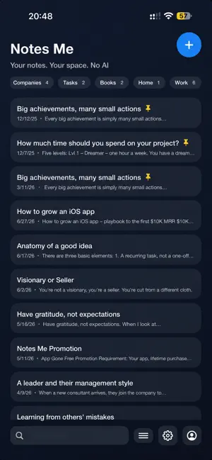Notes Me: Minimal Notes screenshot 2