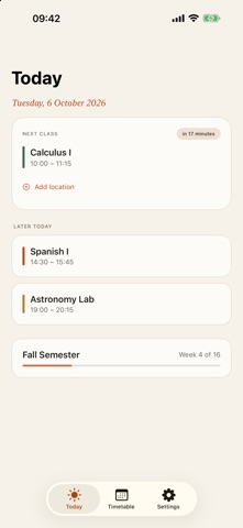 Termtable: Class Schedule screenshot 2