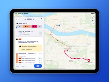 Portland TriMet Transit iPad screenshot