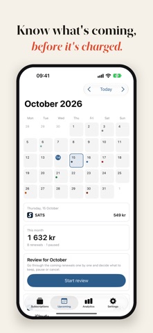 Captura 2 de Subscout: Subscription Tracker