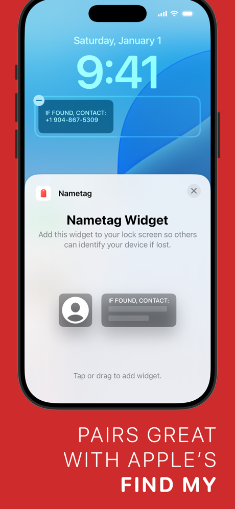 Nametag - Lost Phone Widget screenshot 4