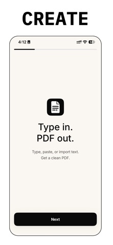 Convert Text to PDF: Textuvo Screenshot 1 of 5