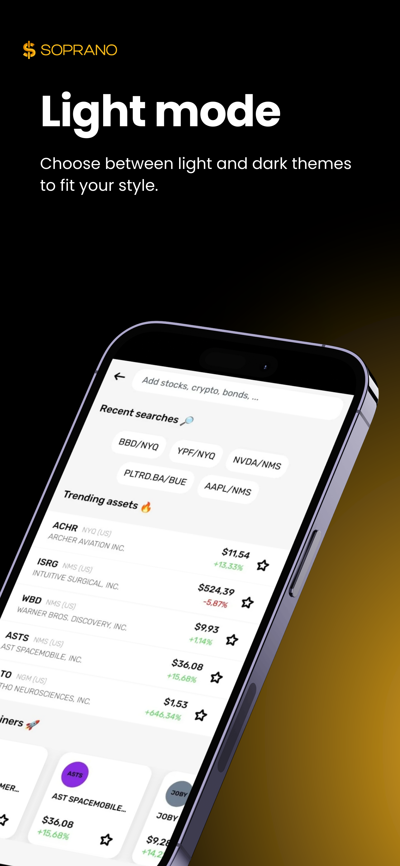 Soprano: Market & Finance