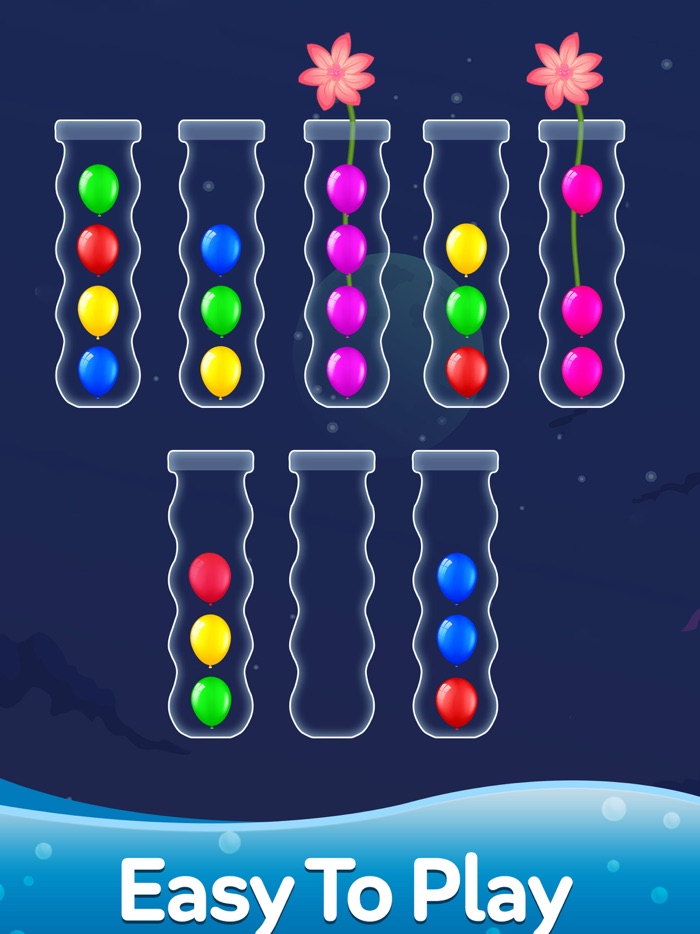 颜色益智游戏：排序任务