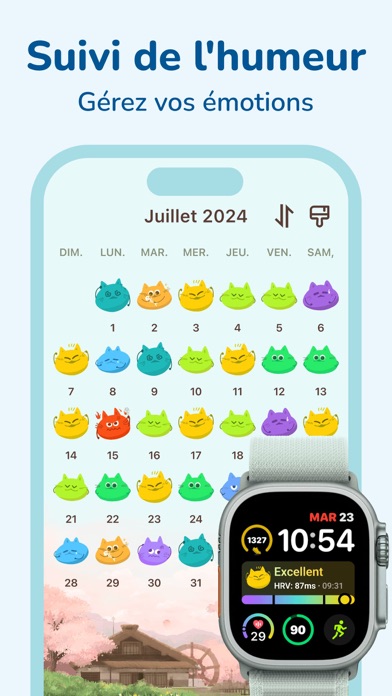 Screenshot #1 pour Stress Moniteur - Moodpress