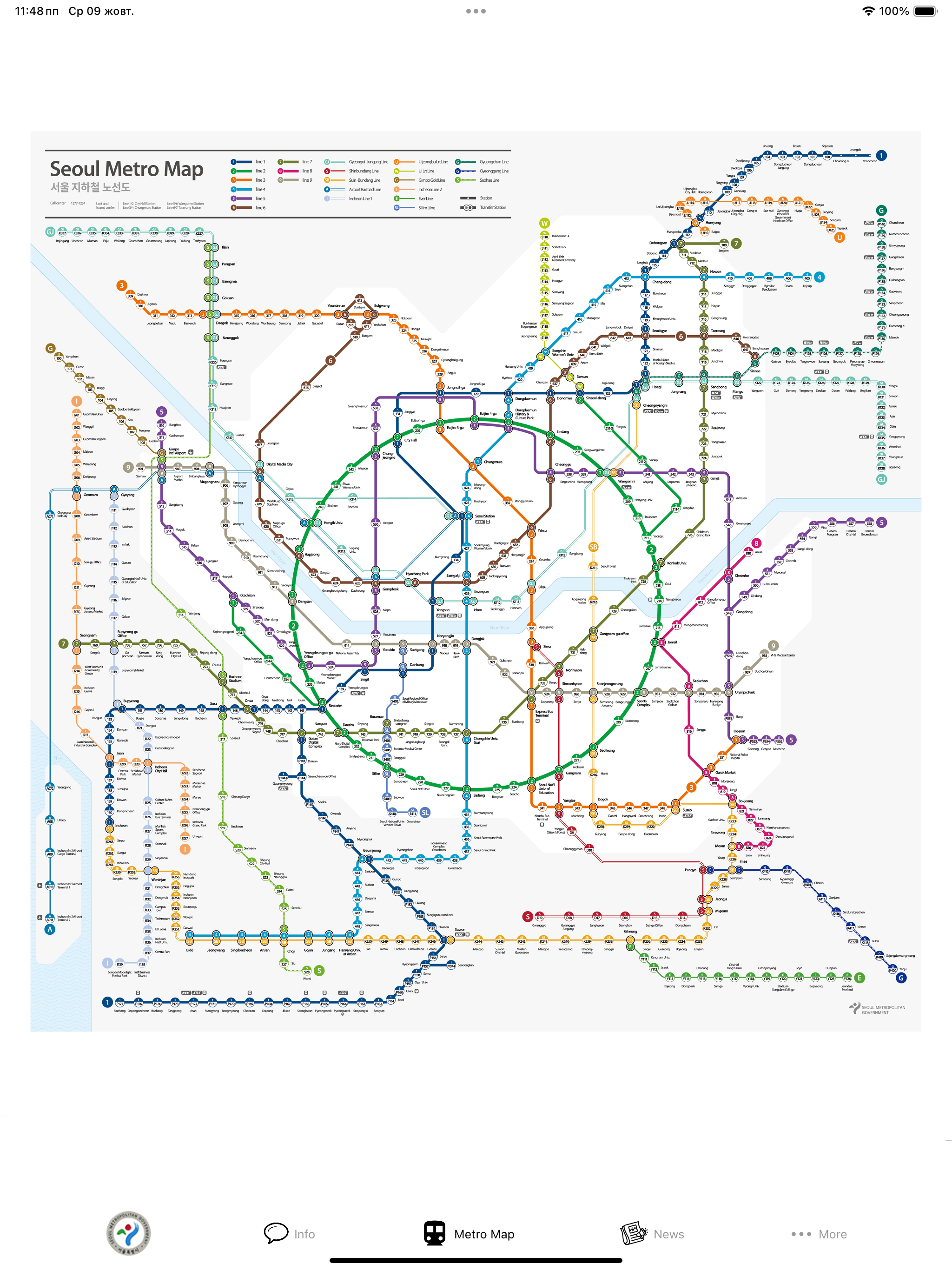 Seoul Subway Map