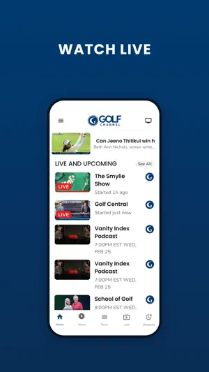 Golf Channel screenshot 2