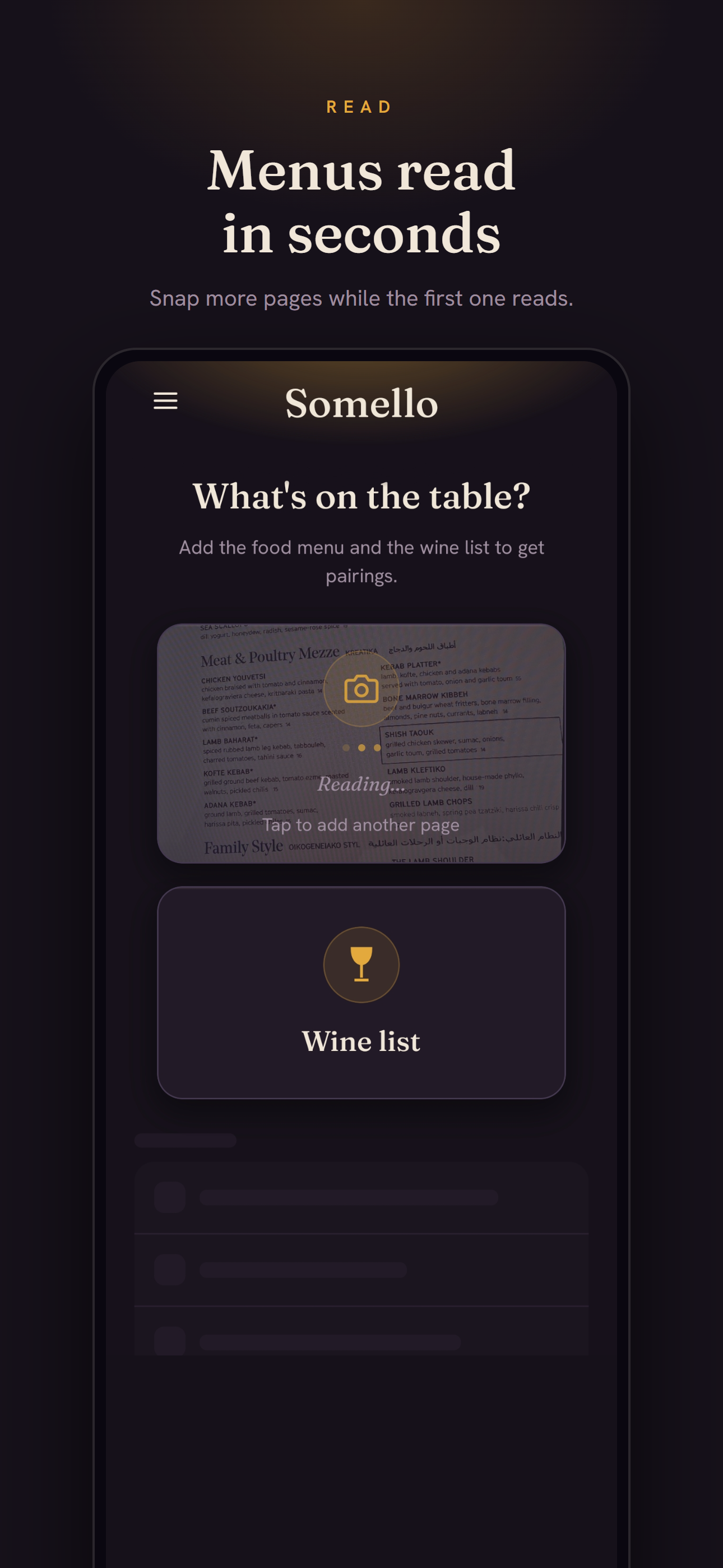 Somello - Menu Wine Pairing screenshot 2