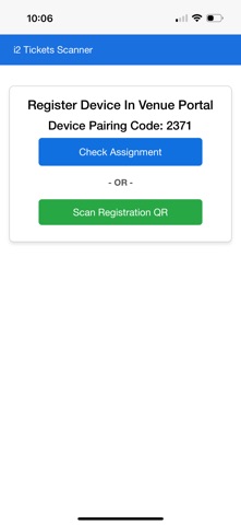 i2 Tickets Scanner Screenshot 1 of 3