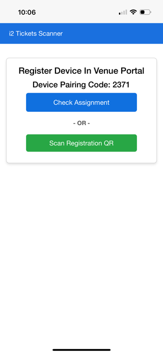 i2 Tickets Scanner Screenshot 1 of 3