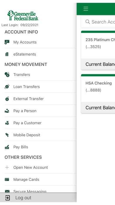 Greeneville Federal Bank Screenshot