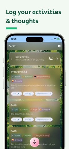 Zenith: AI Journal & Mentor screenshot