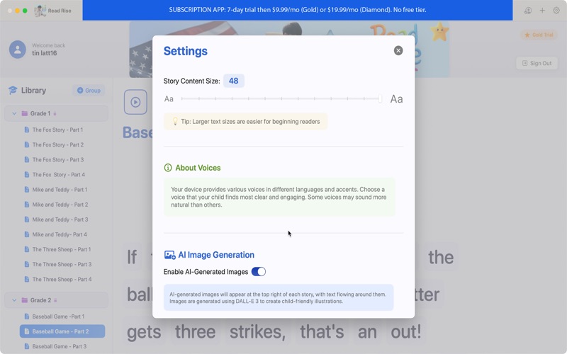 Read Rise screenshot