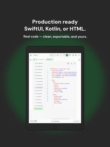 AI App Builder: AppForceStudio iPad screenshot