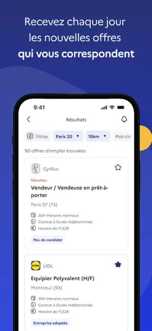 Parcours Emploi France Travail iPhone screenshot 3