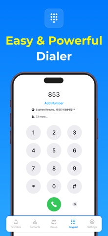 Contacts - Phone Dialer iPhone screenshot