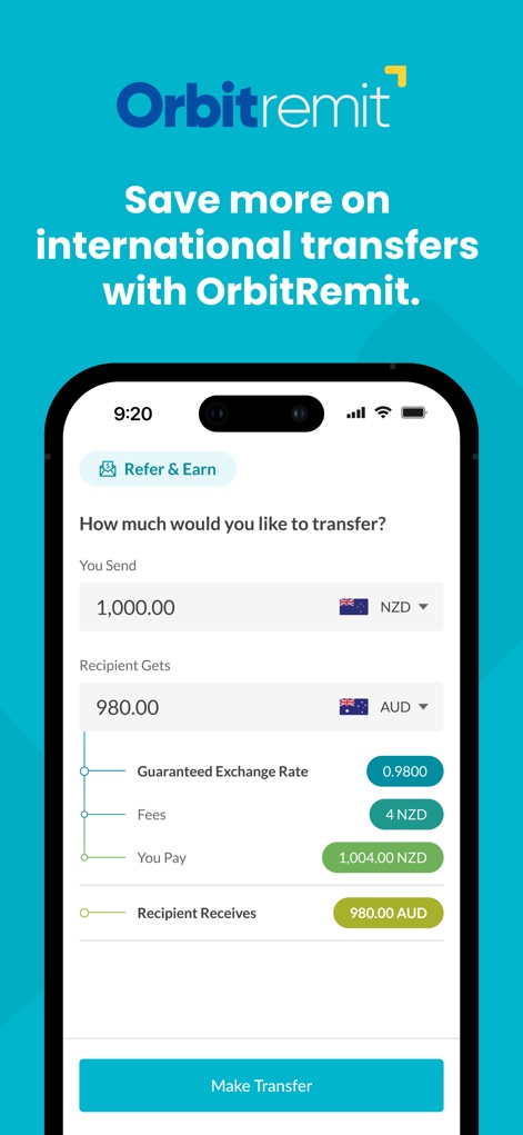 OrbitRemit Money Transfer - Finance App | MWM