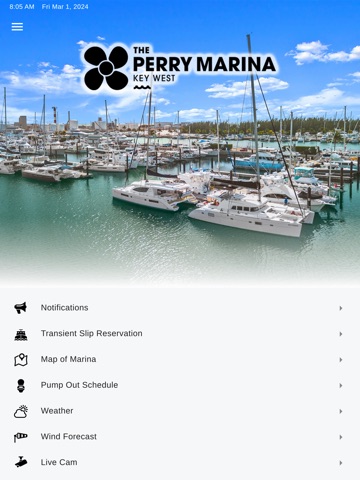 The Perry Marina Key West iPad screenshot