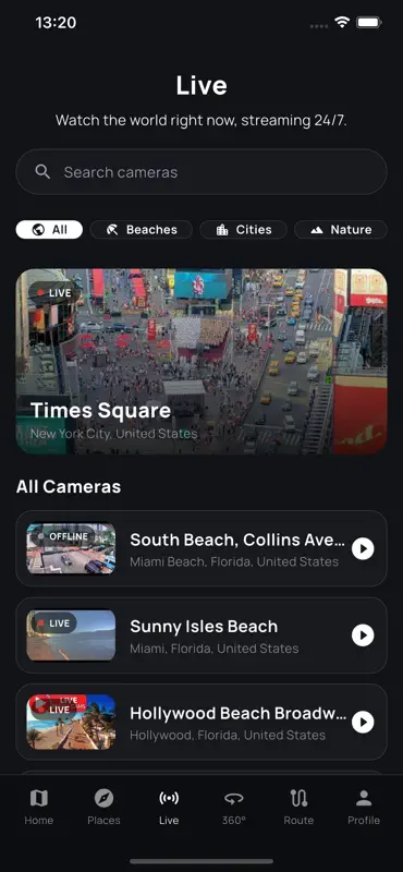 Mapsy: Live Earth Map & Cams screenshot 2 of 3