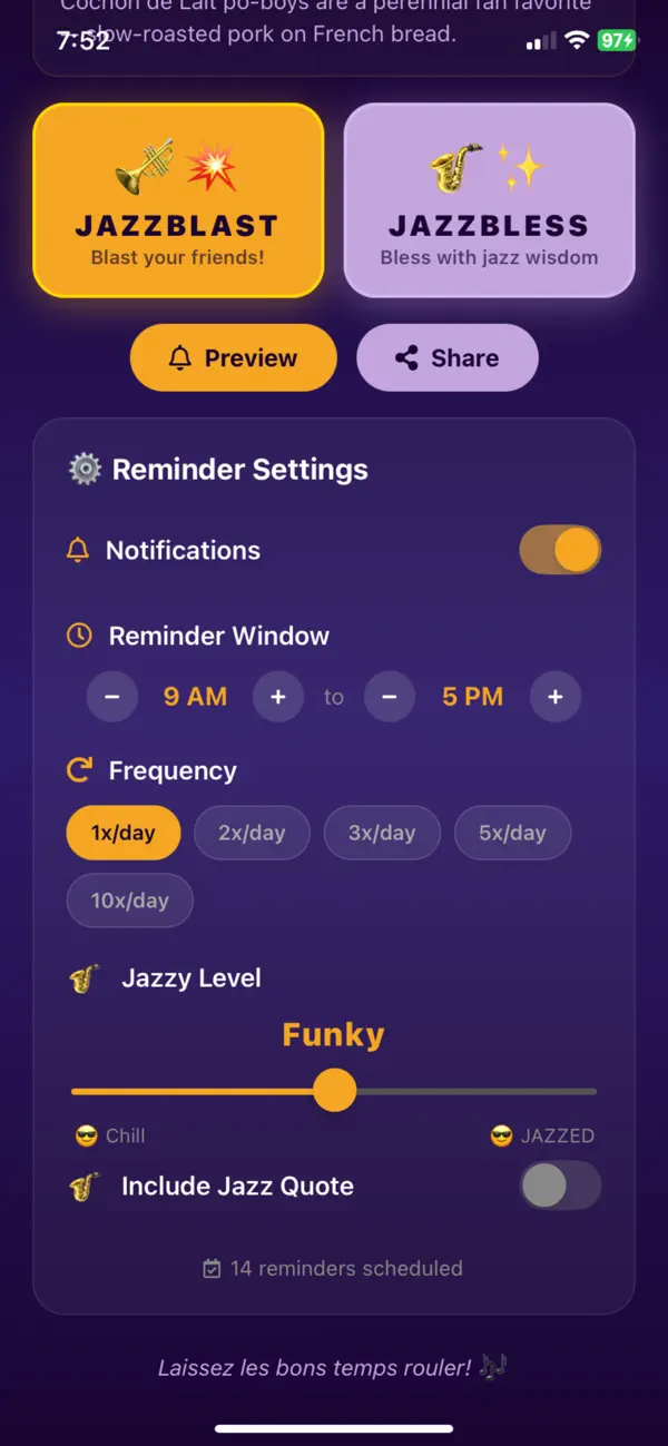 Screenshot #2 pour It's Just About Jazz Fest