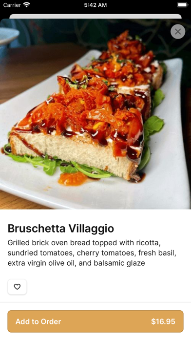 Villaggio Ristorante Italian iPhone screenshot 3 - Food & Drink app