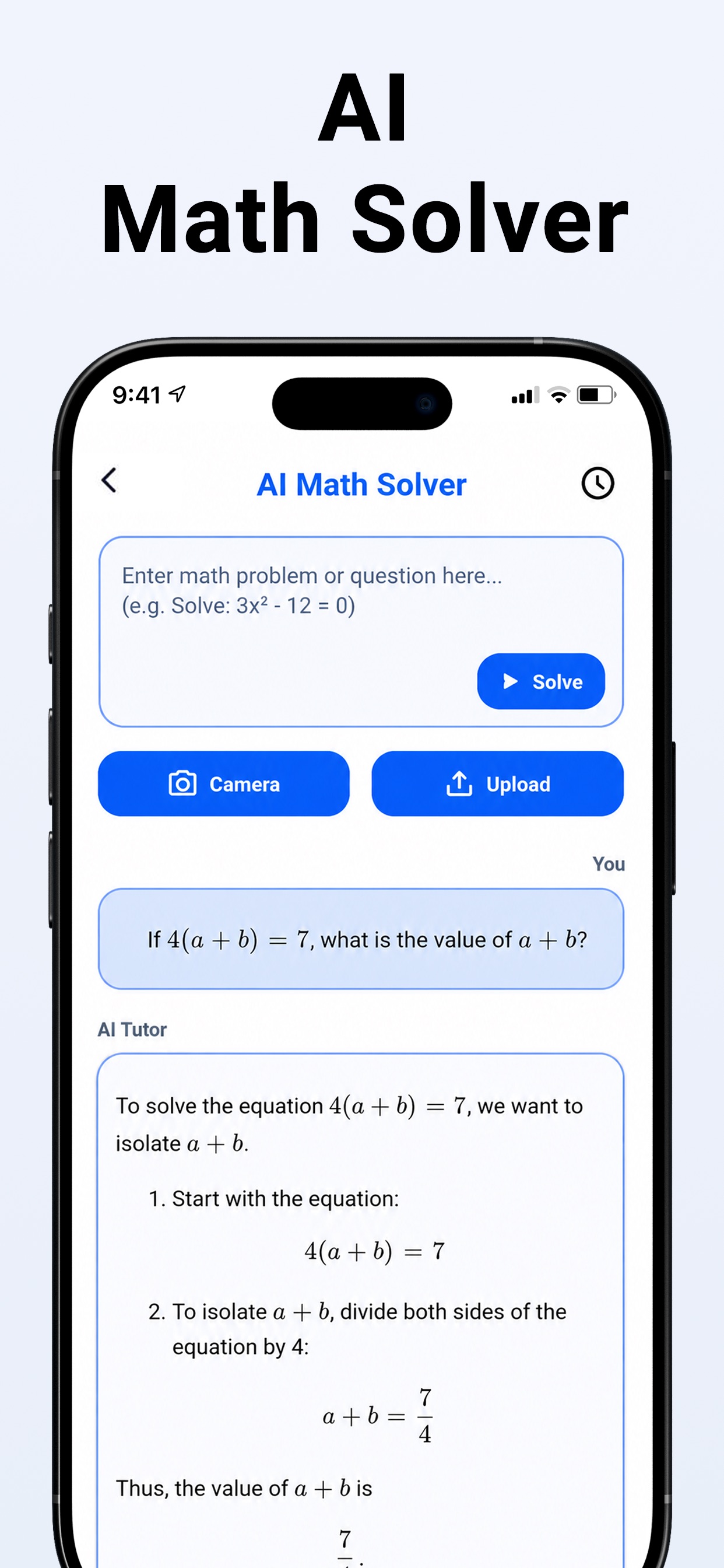 Screenshot 3 of Calculator- AI Math Solver App