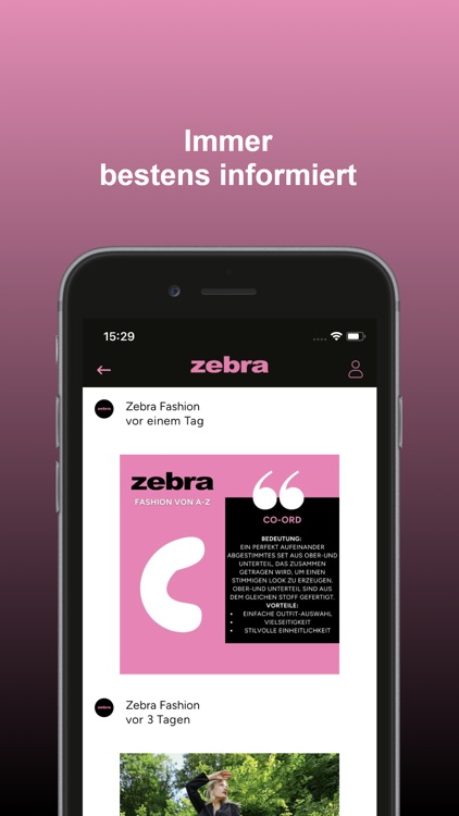 Zebra Fashion App