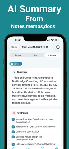 Mobile document scanner screenshot