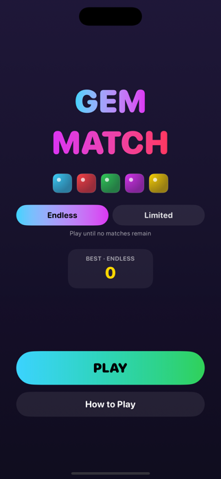 GEM Matching Game Screenshot 1 of 2