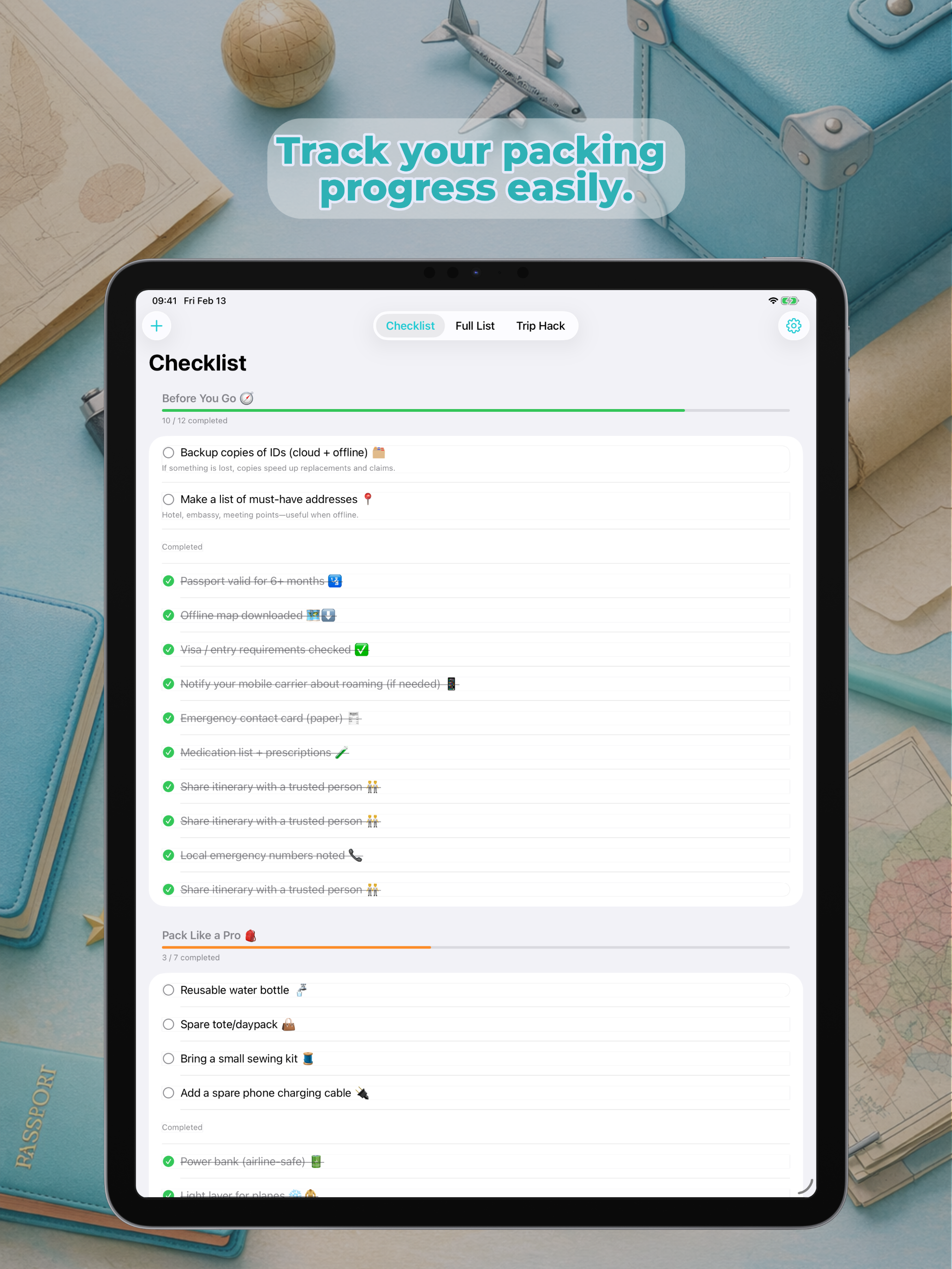 Trip Checklist screenshot 9