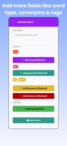 Your Vocabulary Notebook Screenshot 3 of 7