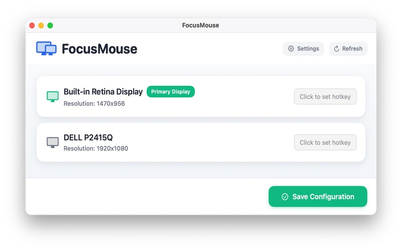 FocusMouse app screenshot