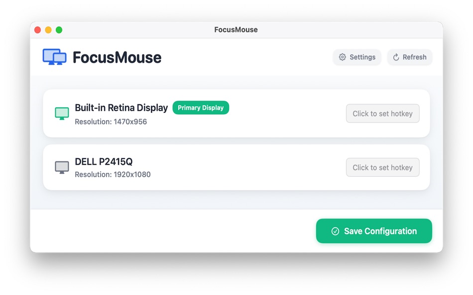 #1. FocusMouse (macOS) 由: 传君 陈