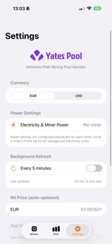 Yatespool Inipool minermonitor screenshot