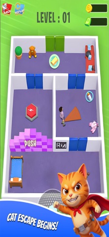 Cat Escape: Prankster Game Screenshot 1 of 4