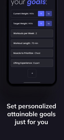 Lift AI - Gym Workout Curator iPhone screenshot