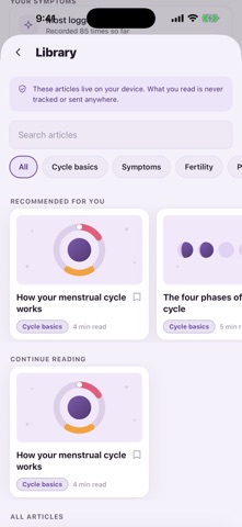PrivateCycle: Period Tracker Screenshot 2 of 10