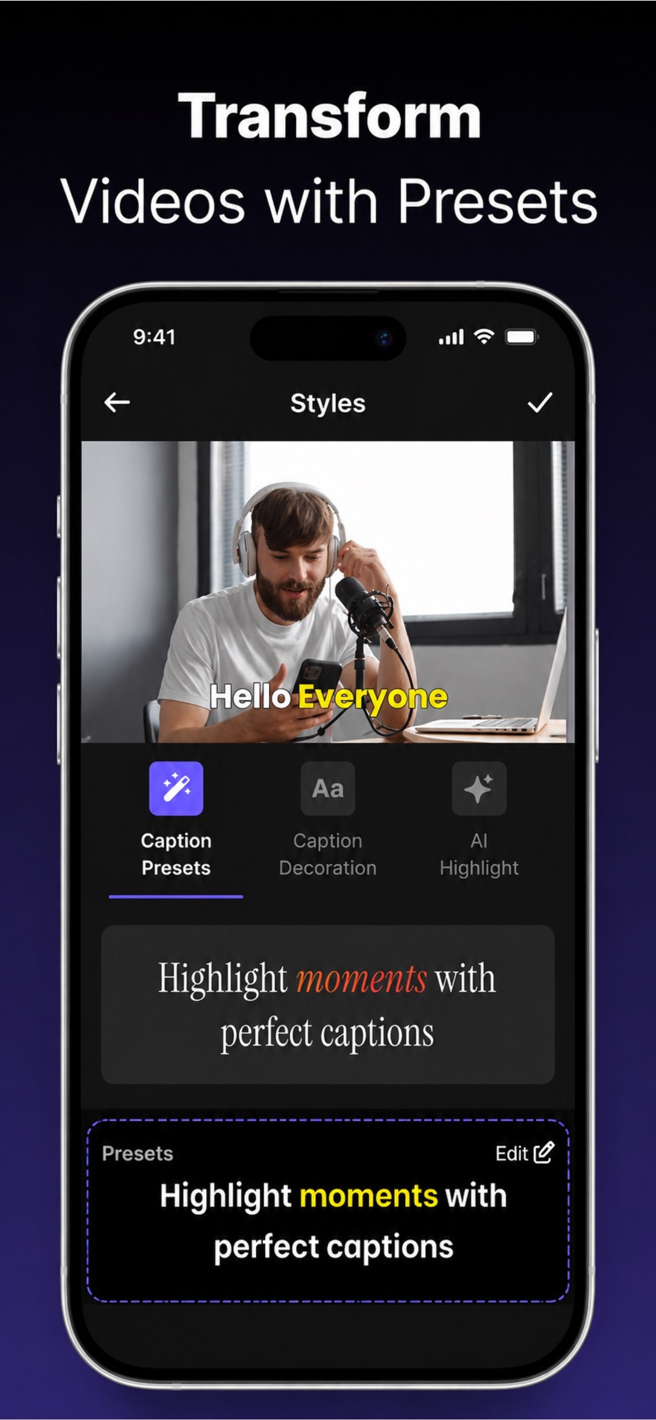 Ai AutoCap VideoEdit &Captions