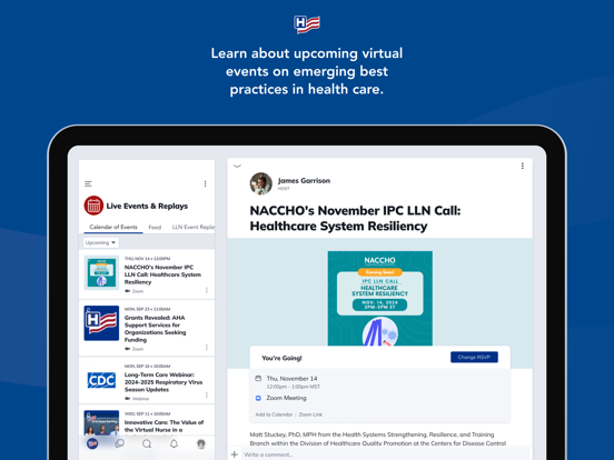 AHA Living Learning Network iPad screenshot 3 - Medical app