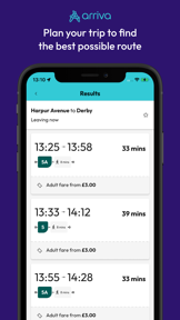 Arriva Bus App screenshot
