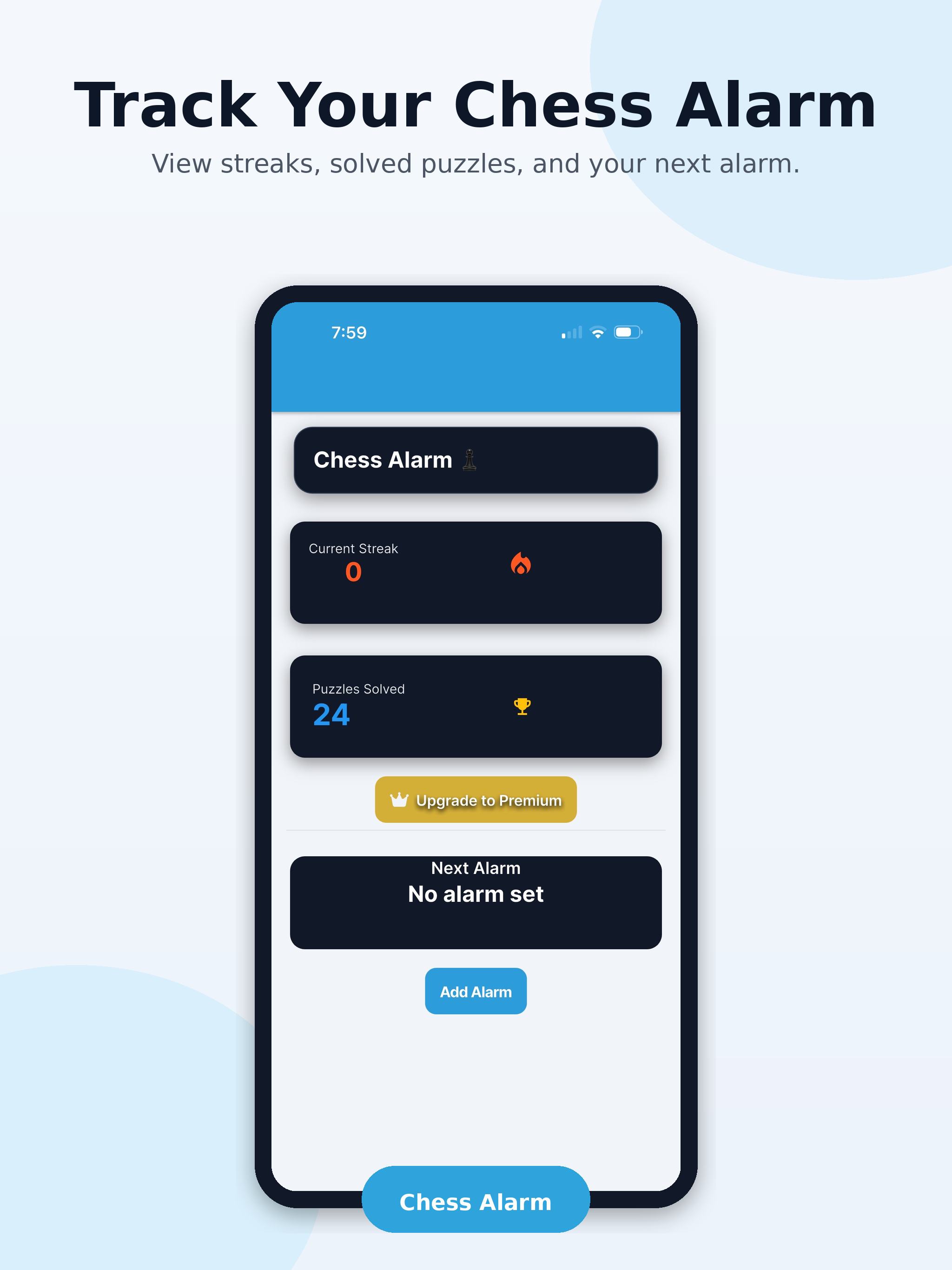 Chess Alarm: Puzzle Clock screenshot 7