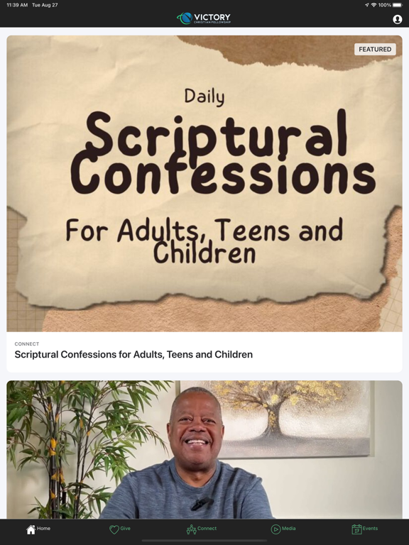 Victory Experience iPad screenshot 1 - Lifestyle app