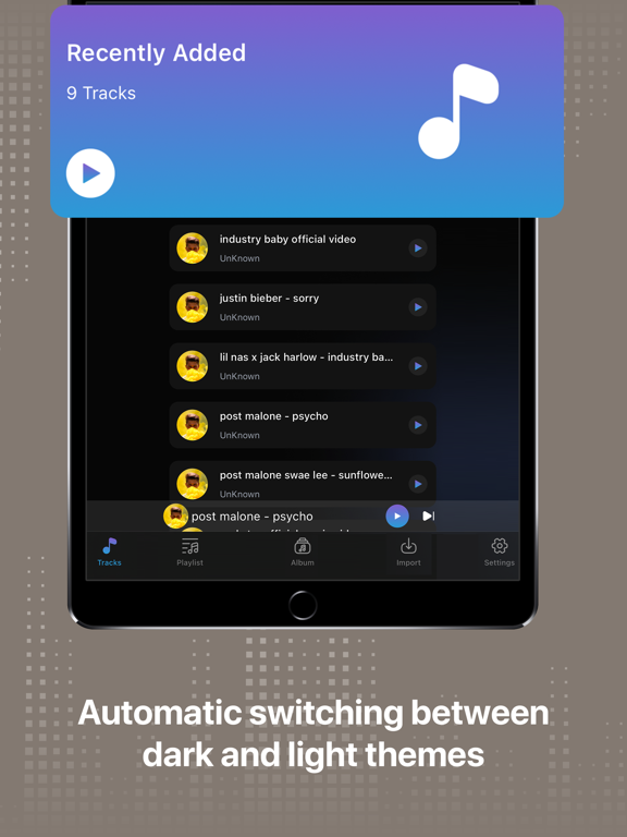 TuneIn – Offline Music Player iPad screenshot 6 - Music app