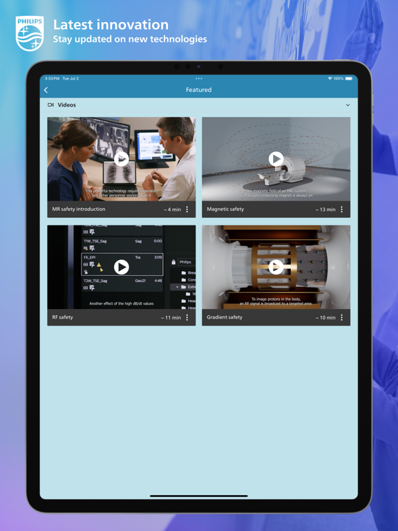 Philips MR Learning iPad screenshot 6 - Medical app