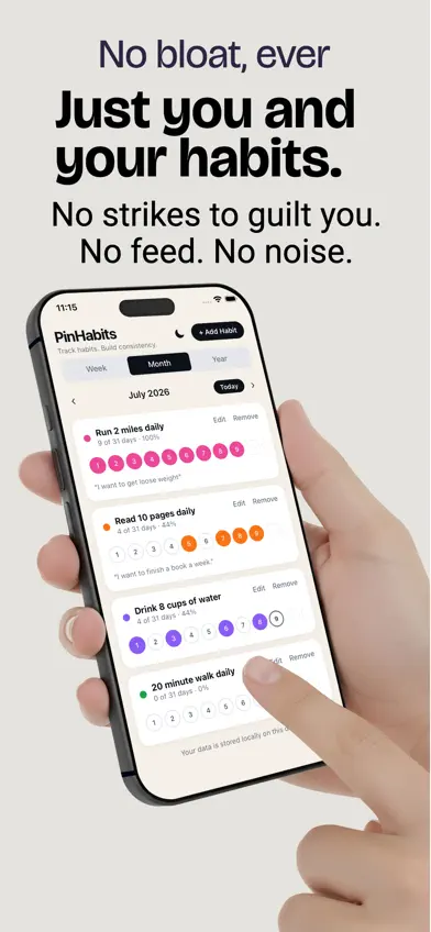 pinHabits screenshot 5