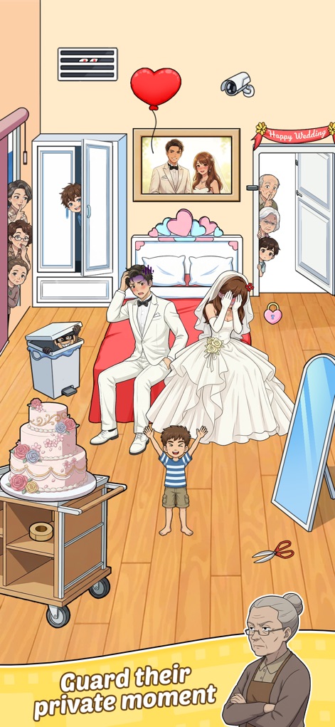 Tricky Dramas: Short Stories - Experience the chaos of a wedding day, with guests peeking from all angles and a child creating mischief on the bridal bed.