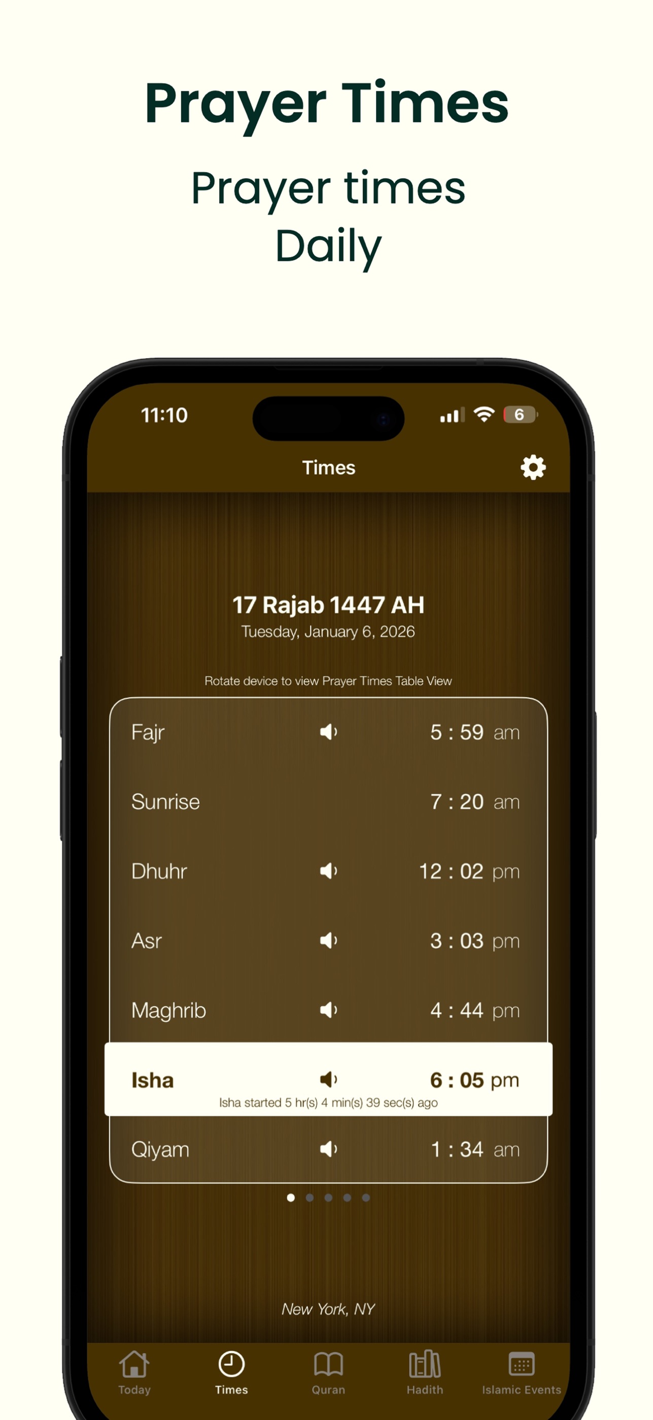 Screenshot 3 of Prayer Times Qibla Compass Pro