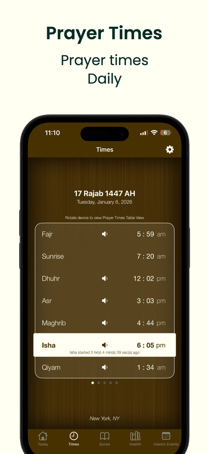 Prayer Times Qibla Compass Pro 的 App Store 截图 3
